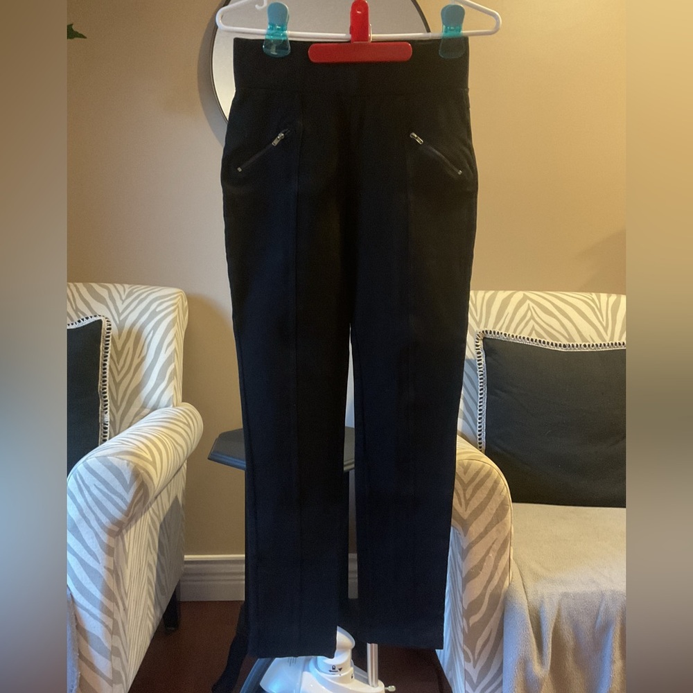 Black Pants with Zipper Pockets